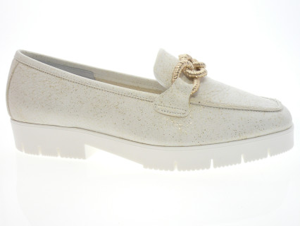 Reqins - Mocassin MERRY - BLANC OR